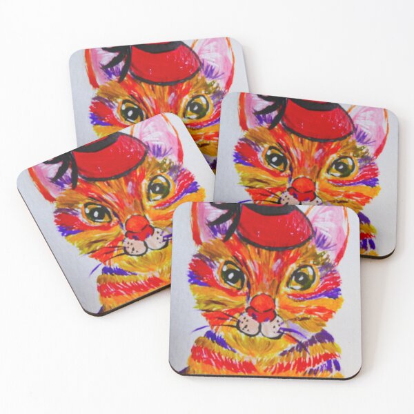 Item preview, Colourful Cat and her Red Hat! designed and sold by Casimirasart.