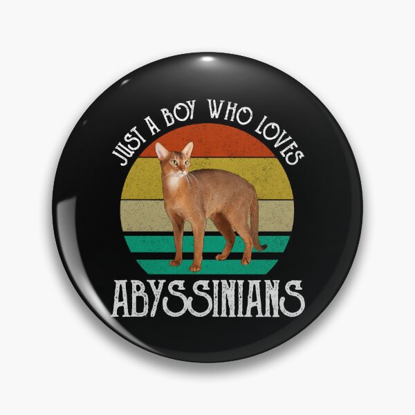 Item preview, Just A Boy Who Loves Abyssinians designed and sold by Cat Lady Designs.