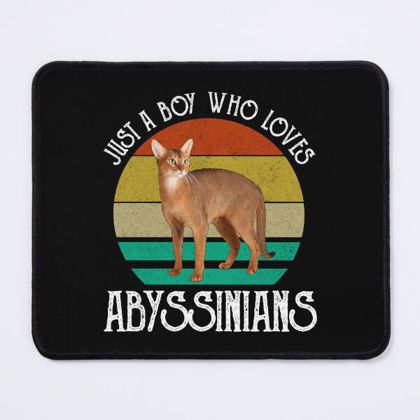 Item preview, Just A Boy Who Loves Abyssinians designed and sold by Cat Lady Designs.