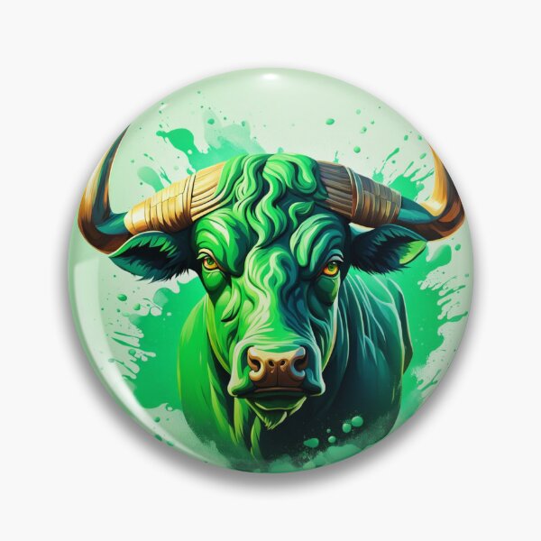 Item preview, Green Bull signifying buying power designed and sold by Market Maven.