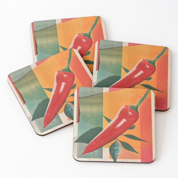Item preview, Retro Chili Pepper Collage designed and sold by era51studio.
