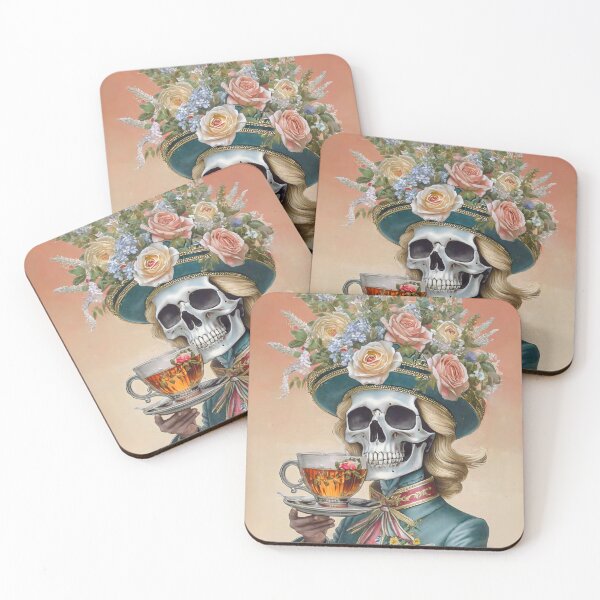 Item preview, A rich British woman drinking tea at the Death Feast designed and sold by GreissDesign.