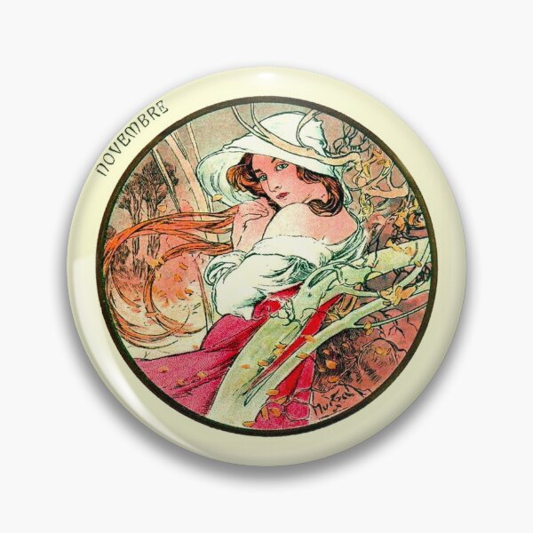 Artikelvorschau, Jugendstil-Novemberkalender Alphonse Mucha entworfen und verkauft von JoolyA.