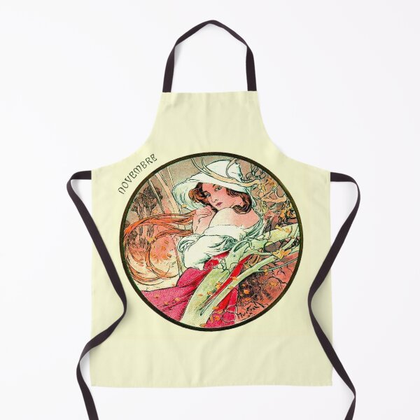 Item preview, Art Nouveau November Calendar Alphonse Mucha designed and sold by JoolyA.