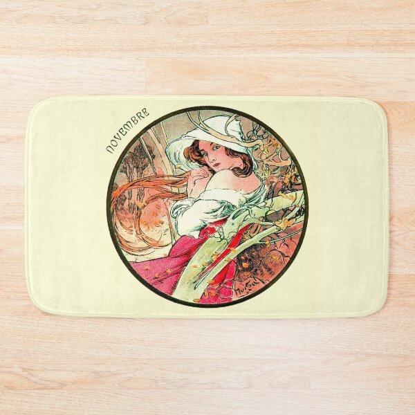 Item preview, Art Nouveau November Calendar Alphonse Mucha designed and sold by JoolyA.