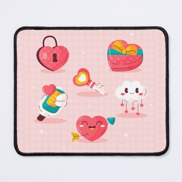 Item preview, Whimsical Love: Hand-Drawn Cartoon Elements" designed and sold by hjian8219.