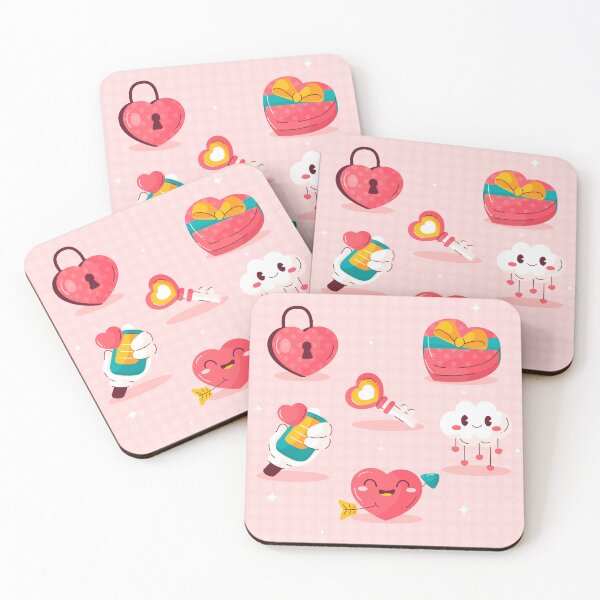 Item preview, Whimsical Love: Hand-Drawn Cartoon Elements" designed and sold by hjian8219.