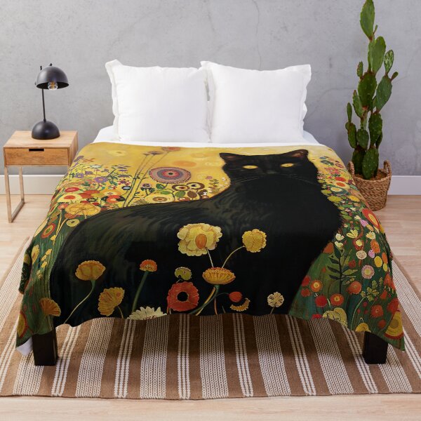 Item preview, Gustav Klimt Black Cat designed and sold by Felipe Hora.