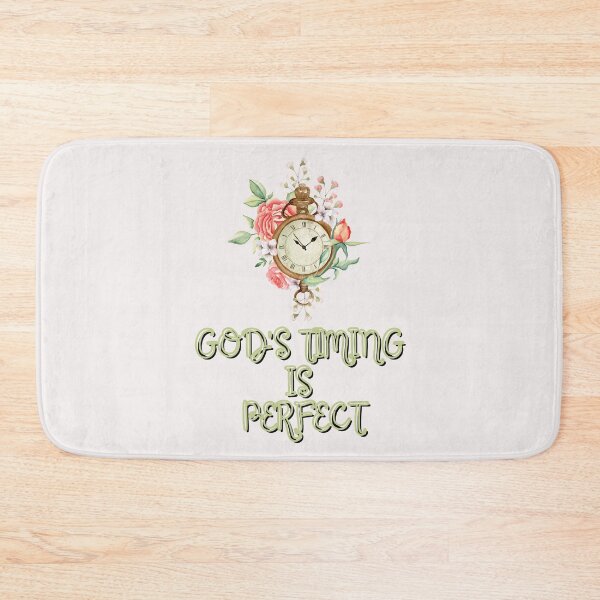 Item preview, God's timing is perfect,God's clock never goes forward or behind. designed and sold by Virtuousvogue.