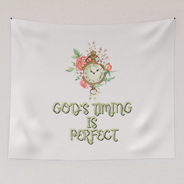 Item preview, God's timing is perfect,God's clock never goes forward or behind. designed and sold by Virtuousvogue.