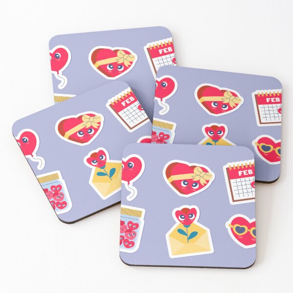 Item preview, Love Notes: Flat Valentine's Day Stickers Collection designed and sold by hjian8219.