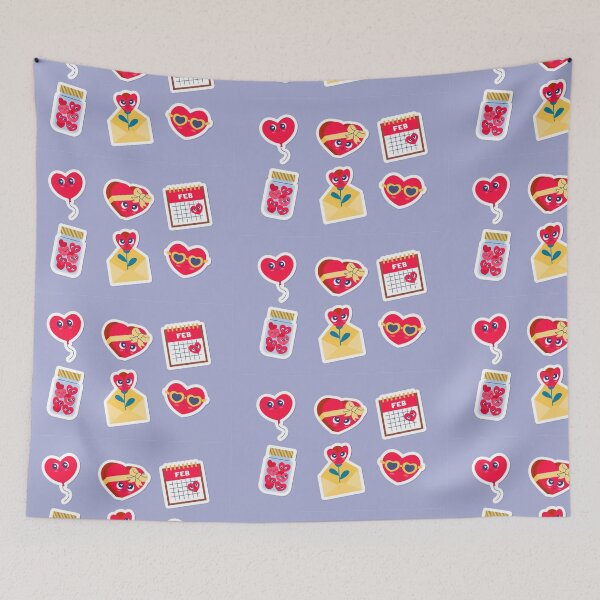 Item preview, Love Notes: Flat Valentine's Day Stickers Collection designed and sold by hjian8219.