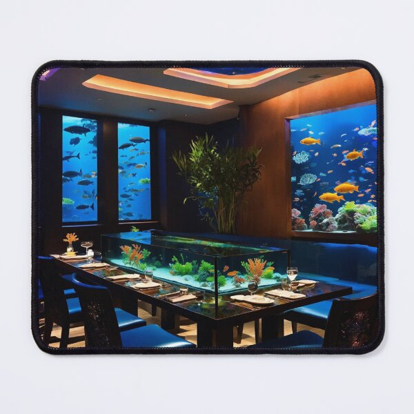 Item preview, Blue Ocean Restaurant - Book Setting - Aquarium designed and sold by AmberRoseWrites.