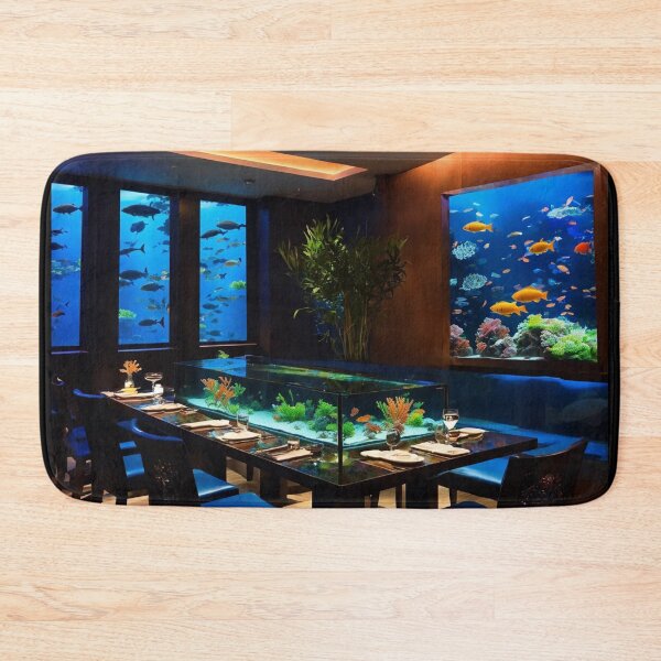 Item preview, Blue Ocean Restaurant - Book Setting - Aquarium designed and sold by AmberRoseWrites.