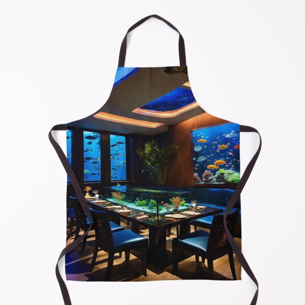 Item preview, Blue Ocean Restaurant - Book Setting - Aquarium designed and sold by AmberRoseWrites.