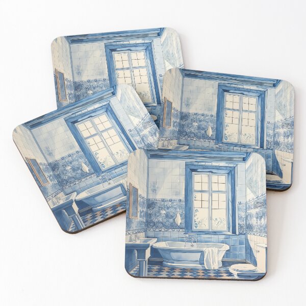 Item preview, Elegant Delft Blue Bathroom designed and sold by era51studio.
