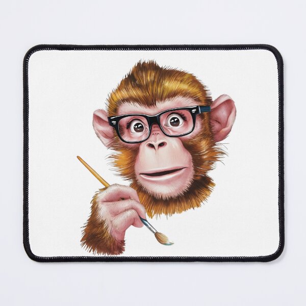 Aperçu de l'œuvre Singe artiste créée et vendue par TroveStudio97.
