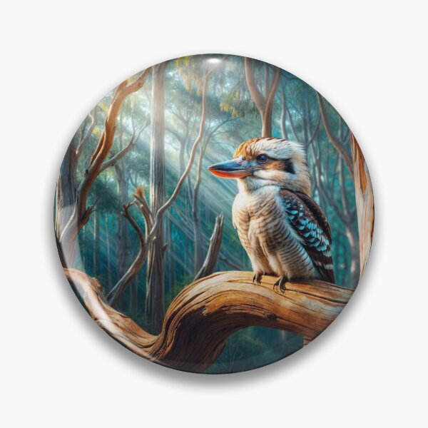 Item preview, A beautiful Kookaburra in a Tassie forest. designed and sold by J7Simpson.