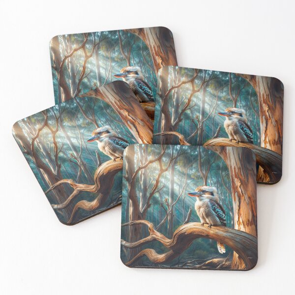 Item preview, A beautiful Kookaburra in a Tassie forest. designed and sold by J7Simpson.