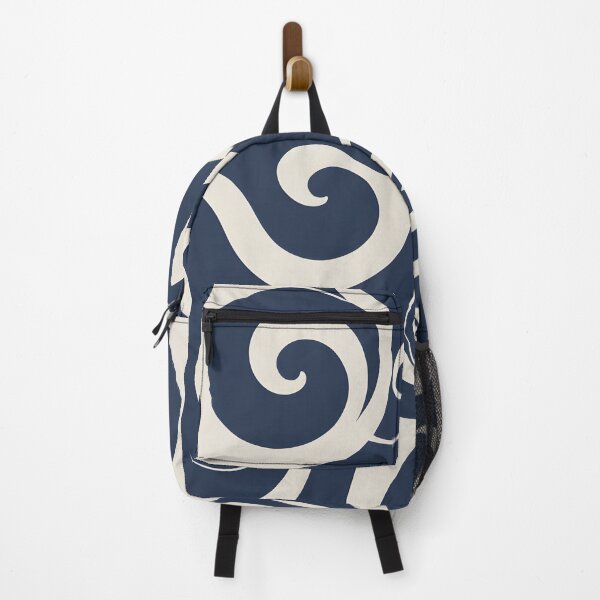 Item preview, Mid-century modern,  Fluid Shapes, Navy Blue, Not Today Satan designed and sold by Prints and Lifestyle.