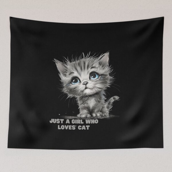 Item preview, Cute Kitty. Just a Girl Who Lover Cats designed and sold by elnexshop.