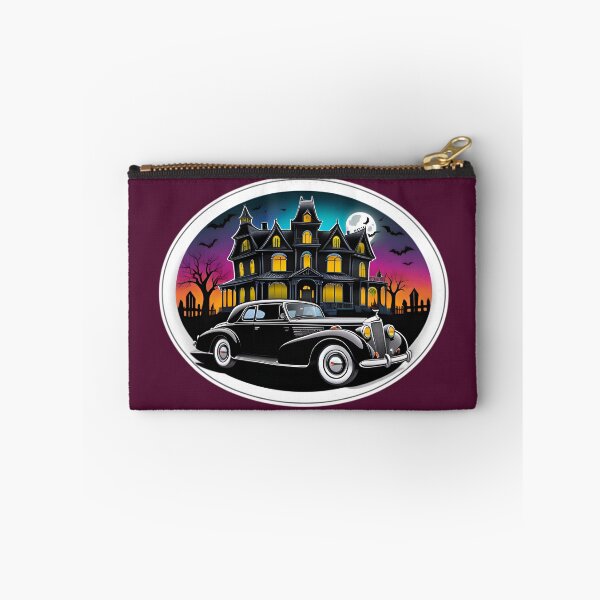 Item preview, Vintage Classic Car With A Haunted House designed and sold by TheArtOfPat.