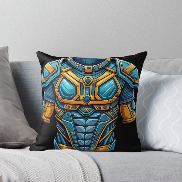 Item preview, Turquoise Vanguard: Gilded Guardian,Modern Armor illustration designed and sold by AgarutanPrint.
