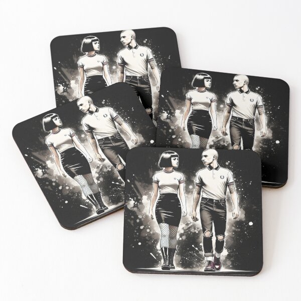 Item preview, Walking Ska Skinhead Couple v4 designed and sold by fatbanana.