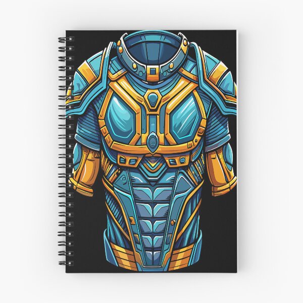 Item preview, Turquoise Vanguard: Gilded Guardian,Modern Armor illustration designed and sold by AgarutanPrint.