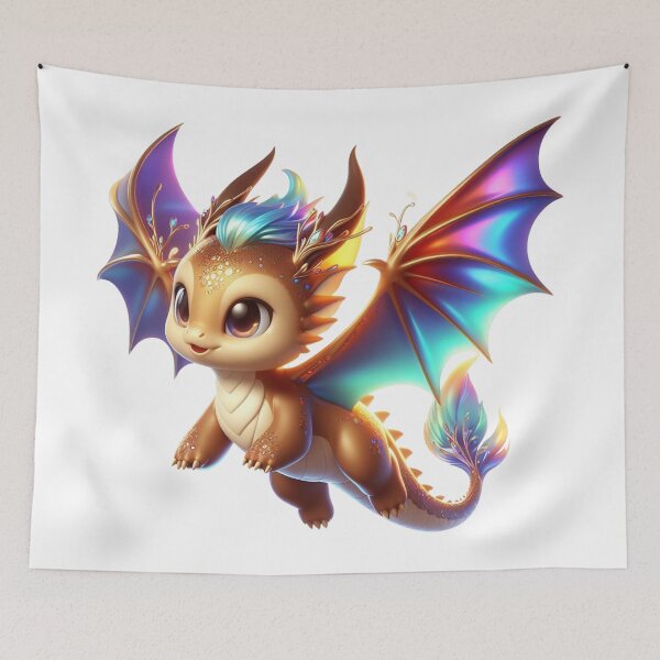 Item preview, Cute Brown Chibi Dragon designed and sold by CHIBI_POPZ.