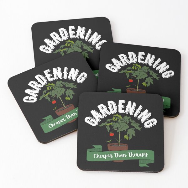 Item preview, Gardening, Cheaper Than Therapy (White Text) designed and sold by Lampblack and Bone.
