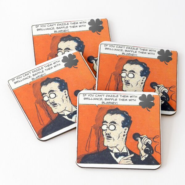Item preview, If You Can't Dazzle Them With Brilliance, Baffle Them With Blarney! - Office Humor designed and sold by SSustainable.