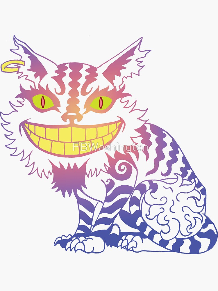 Thumbnail 3 of 3, Sticker, Cheezy Kitty - Now You Don't designed and sold by FBWashington.