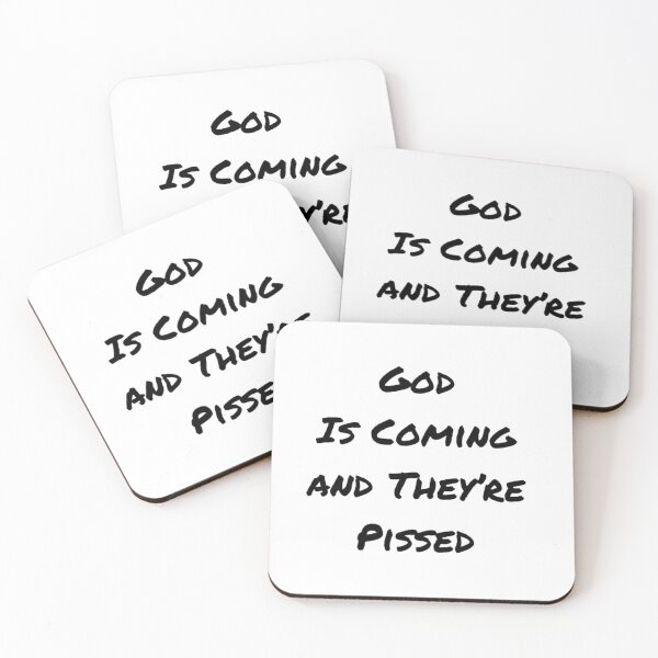 Item preview, God is coming and they’re pissed pronouns matter design designed and sold by Alicia Perrelli.
