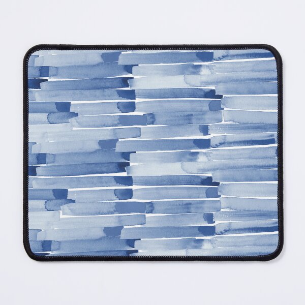 Item preview, Blue Navy Robin Egg Watercolor Paint Strokes Background Design Pattern designed and sold by Sarcastic Narwhal.