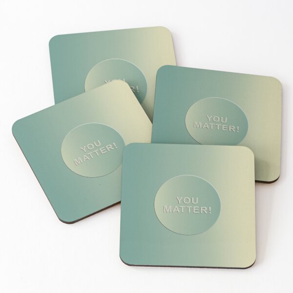Item preview, You Matter! | Embossed Design | Green Gradient designed and sold by WarmlyArts.