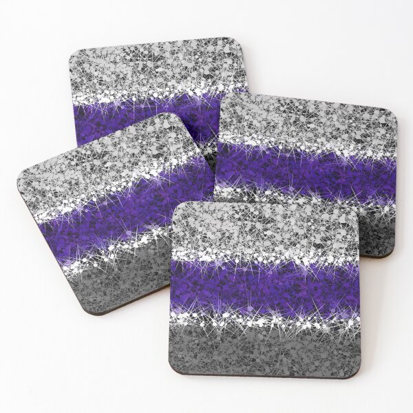 Item preview, Spiky Funky Grungy Groovy Abstract Graygender Pride Flag designed and sold by Chaos Queery.