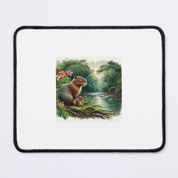 Item preview, Capybara Mom & Baby2 designed and sold by Capybara Art Lover.
