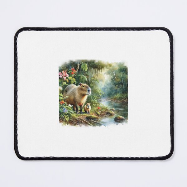 Item preview, Capybara Mom & Baby3 designed and sold by Capybara Art Lover.