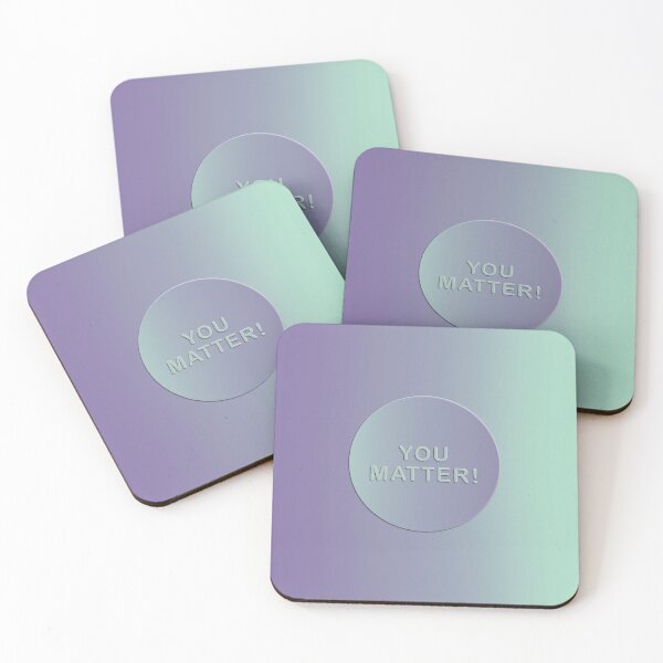 Item preview, You Matter! | Embossed Design | Purple Gradient designed and sold by WarmlyArts.