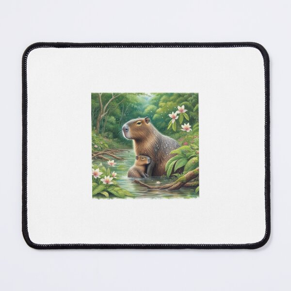 Item preview, Capybara Mom & Baby5 designed and sold by Capybara Art Lover.