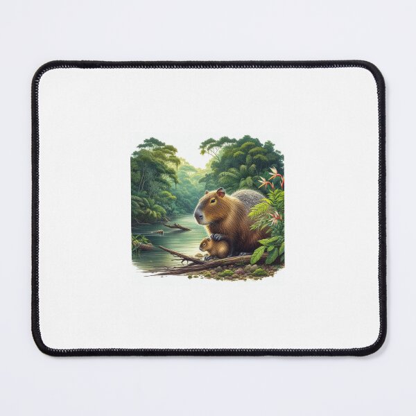 Item preview, Capybara Mom & Baby6 designed and sold by Capybara Art Lover.