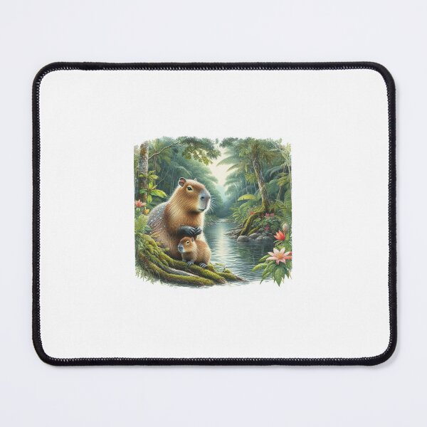 Item preview, Capybara Mom & Baby7 designed and sold by Capybara Art Lover.