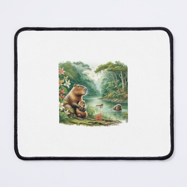 Item preview, Capybara Mom & Baby8 designed and sold by Capybara Art Lover.