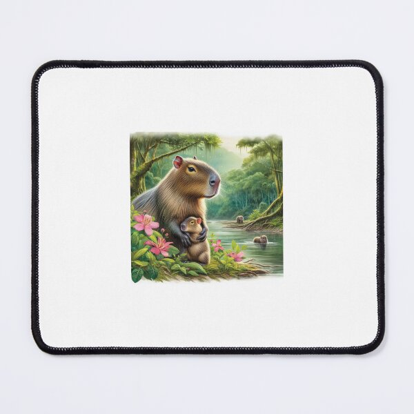 Item preview, Capybara Mom & Baby9 designed and sold by Capybara Art Lover.