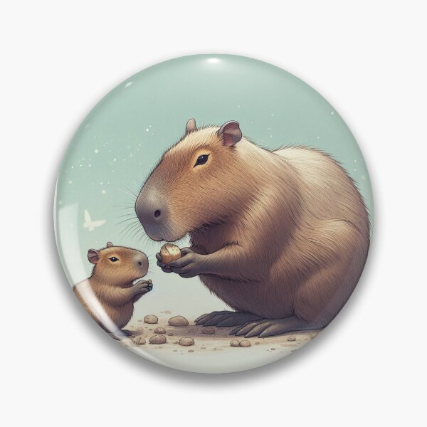 Item preview, Capybara Mom & Baby10 designed and sold by Capybara Art Lover.