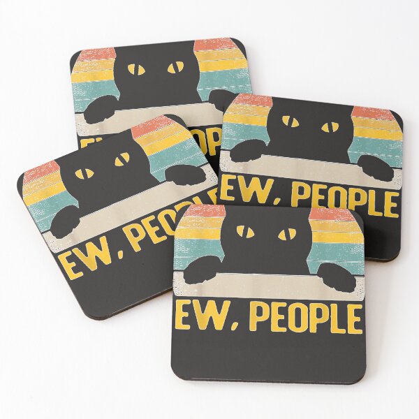 Artikelvorschau, Ew, People Black Cat Intage Retro – Lustige Katze entworfen und verkauft von iiqtpowqi.