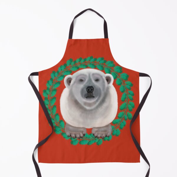 Item preview, Polar Bear on Aquilegia pattern. designed and sold by KateVanFloofno1.