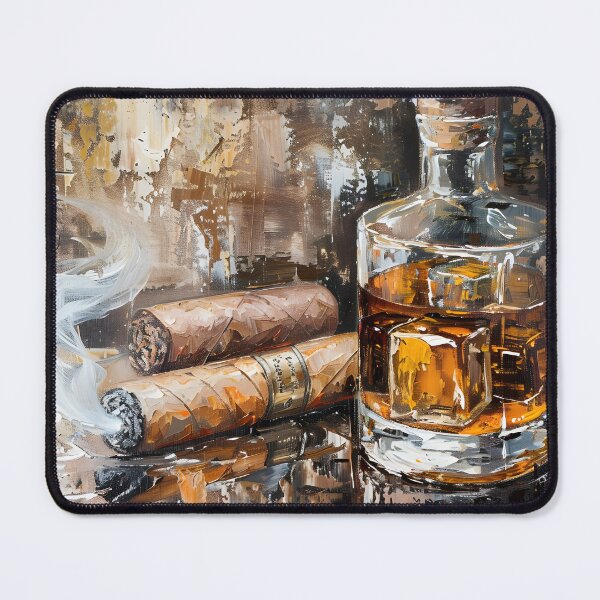 Item preview, Trailblazing Spirits- Journeying through Time with Whiskey, Cigar and Expressive Strokes designed and sold by OlfactoART Studio.
