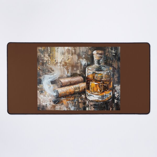 Item preview, Trailblazing Spirits- Journeying through Time with Whiskey, Cigar and Expressive Strokes designed and sold by OlfactoART Studio.